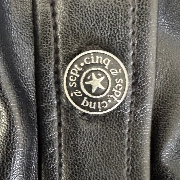 Cinq a sept Alizee Vegan Leather Mini Shirt Dress in Black. Size 10. NWT. - Picture 7 of 9